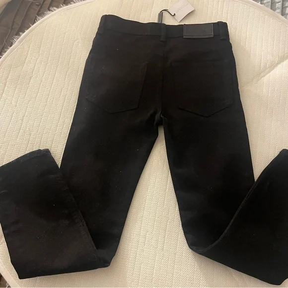 Black Burberry boys straight skinny jeans NWT size 8 Yr (98)